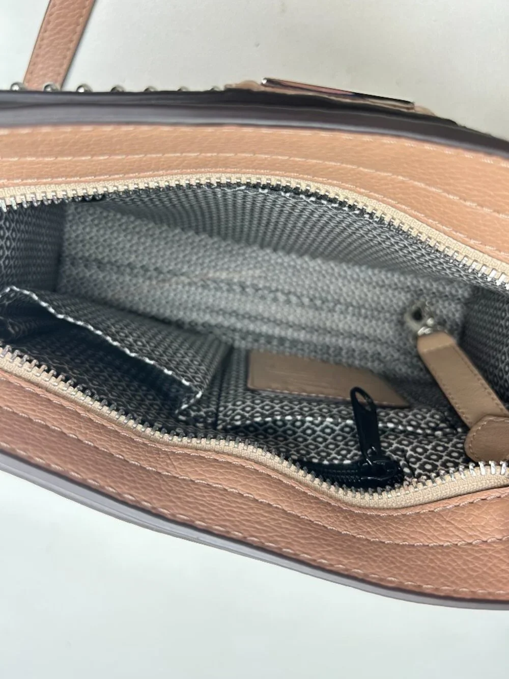BRIGHTON Beckman Organizer Bag (Buff) Pebbled Leather Crossbody Bag $415